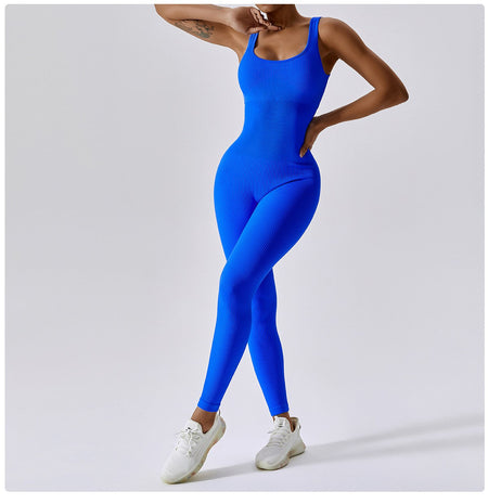 Spring Seamless One-Piece Yoga Suit Dance Belly Tightening Fitness Workout Set Stretch Bodysuit Gym Clothes Push Up Sportswear