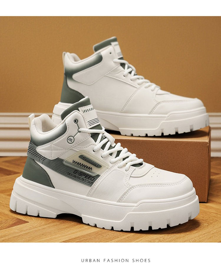 Men's autumn casual high-top sneakers, men's walking sneakers, outdoor sneakers, men's sports shoes, soft-soled walking shoes