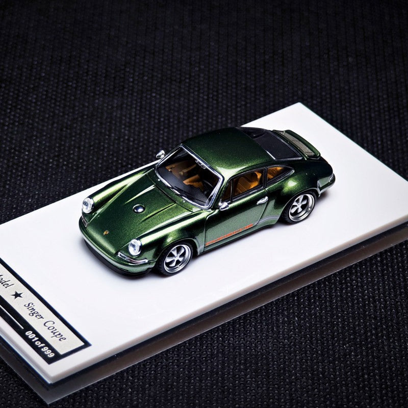 1:64 New Zincit Model Porsch 911 964 Singer Coupe Dls Miniature Alloy Die-Cast Model Custom Children'S Toys Collectible Ornament