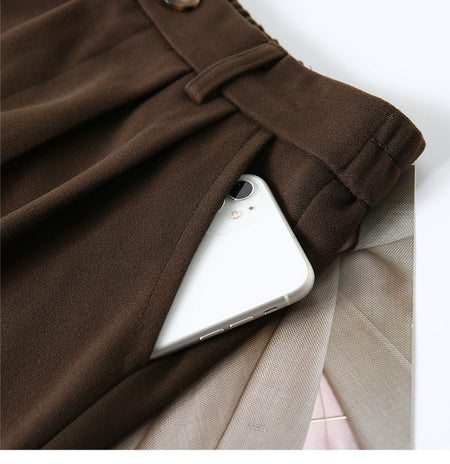 High Waist Plus Size Women Skirt Spring Women Clothing High Waist Hepburn Style Mid-Length A-Line Skirt New Casual Solid Skirts