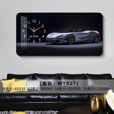 Car Clock Living Room Creative E-sports Room Silent Clock Auto Repair Beauty Shop Personality Art Decorative Painting Wall Clock