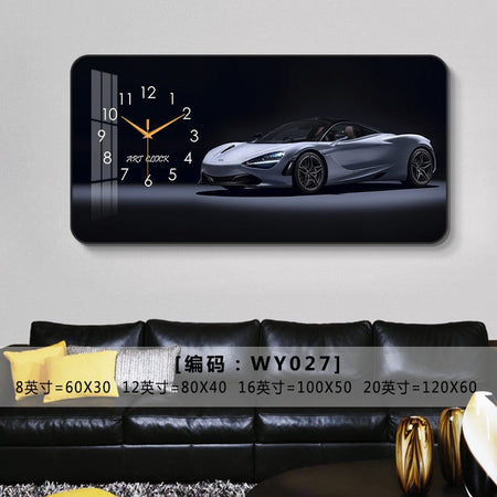 Car Clock Living Room Creative E-sports Room Silent Clock Auto Repair Beauty Shop Personality Art Decorative Painting Wall Clock