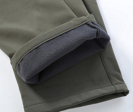 Men's Winter Autumn Fleece Softshell Pants Tactical Military Combat Cargo Trousers Hiking Camping Climbing Casual Sportwears