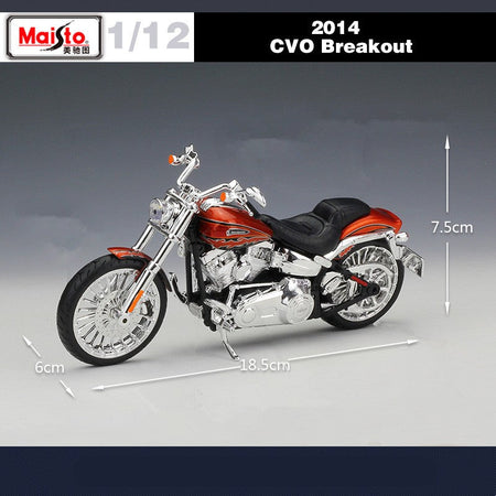 Maisto 1:12 Harley 2014 CVO BREAKOUT Alloy Racing Motorcycle Model Diecasts Metal Cross-country Motorcycle Model Kids Toys Gift