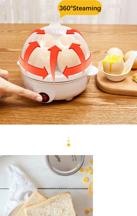 Egg Cooker Multifunctional Electric Egg Boiler Double Layers Egg Cooker Mini Steamer Poacher Kitchen Cooking Breakfast Machine