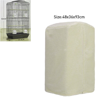 Winter Warm Bird Cage Cover Breathable Splashproof Large Bird Cage Cover Parrot Cage Shading Protective Products Bird Supplies