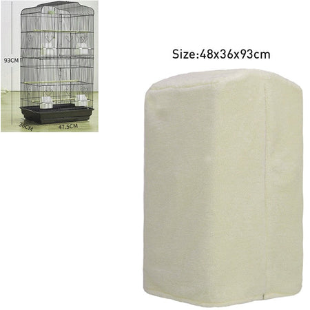 Winter Warm Bird Cage Cover Breathable Splashproof Large Bird Cage Cover Parrot Cage Shading Protective Products Bird Supplies