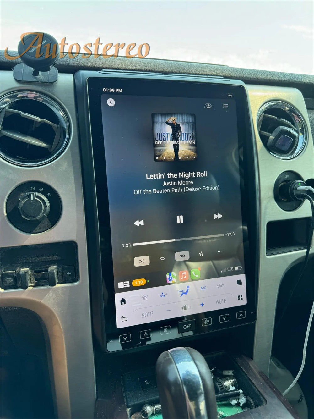 14.4 Inch Android 13 128GB For Ford F150 Raptor 2009-2014 Tesla Style Car GPS Navigation Multimedia Player Radio Tape Headunit