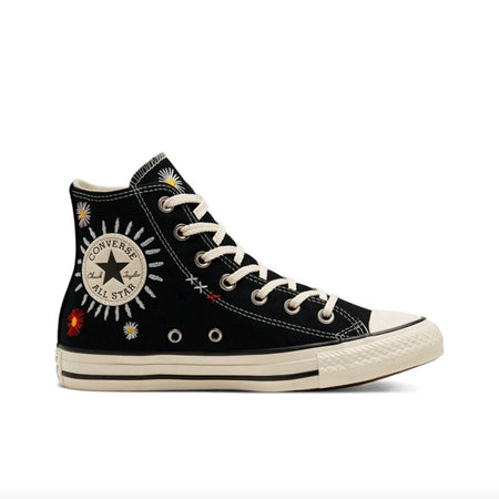 Converse Chuck Taylor All Star Hi Friends For Life Women's Skateboarding Shoes, Light Weight, Casual Sneakers, Black