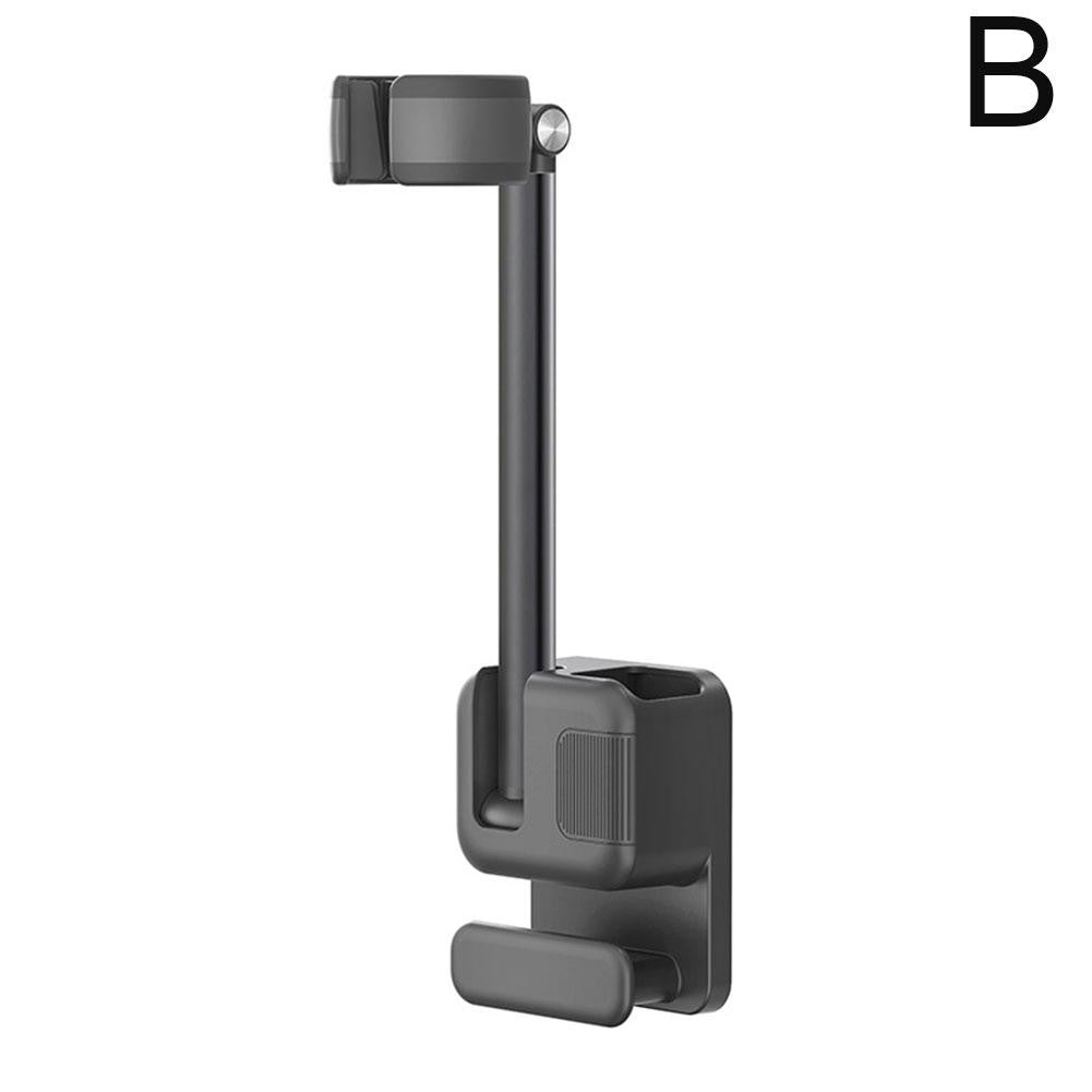 Angle Adjustable Hair Dryer Holder Non-Drilling Wall-Mounted Hair Dryer Stand For Bathroom Free-hand Lazy Storage Rack Shelf