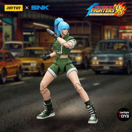 ?JOYTOY?1/18 Action Figure SNK KOF'98UM Ikari Warriors Team Leona Heidern Model Toy Gifts