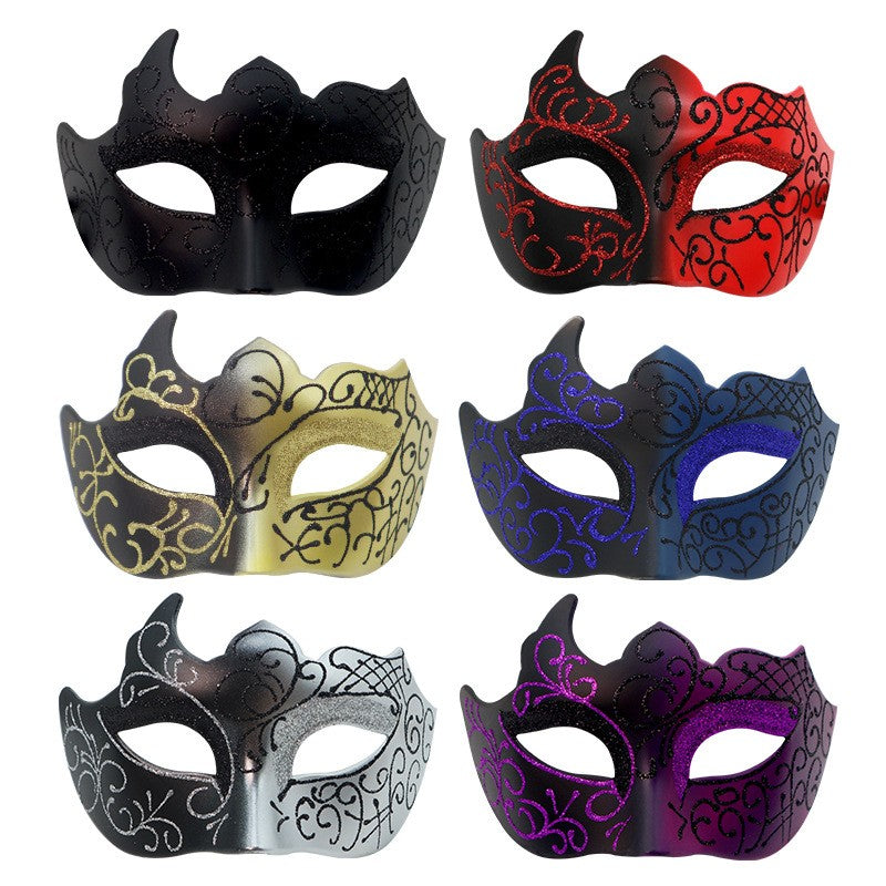 2PCS Couple Masks Sexy Painted Masquerade Mask Men Women Half Face Wedding Carnival Performance Costume Prom Parties Supplies