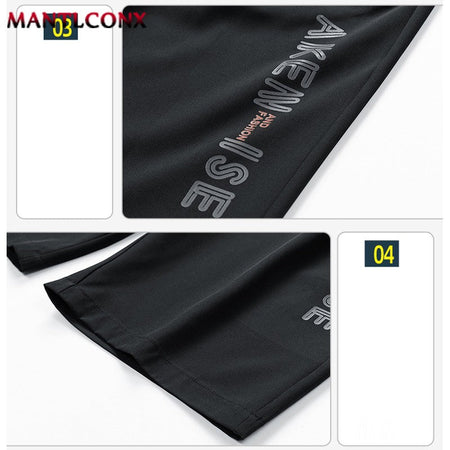 Fashion Casual Board Shorts Men's Shorts Summer Quick Dry Stretch Shorts for Men Jogging Running Short Pants Male Bottom Black