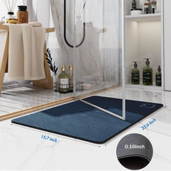 Diatomite Stone Bath Mat Diatomaceous Earth Bath Mat Rug Super Absorbent Non Slip 3.5MM Thickness Bathroom Mat Floor Bathtub Rug