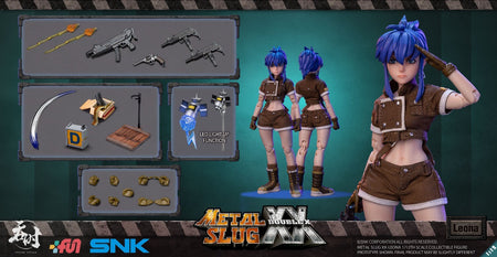 In Stock TUNSHI TS-012 1/12 Metal Slug LEONA Heidern Double Head Full Set 6 Inch Action Figure Model Toy