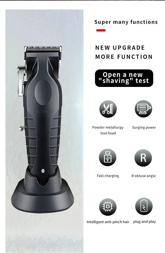 Kemei 2299 2296 T95 Professional Hair Clipper Cordless Trimmer Electric Foil Shaver Men Rechargeable Finish Hair Cutting Machine