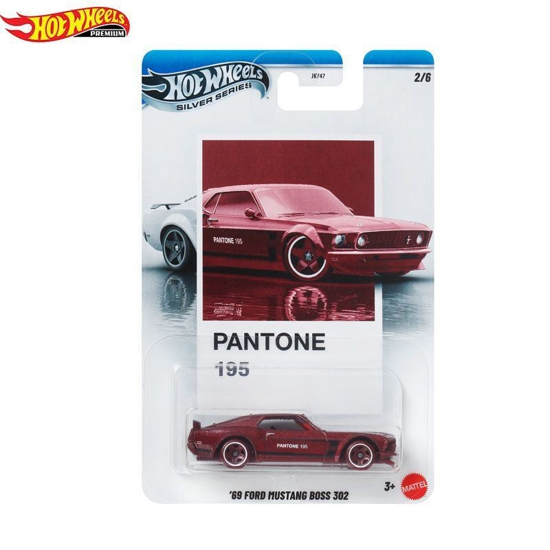 Genuine Hot Wheels Silver Series Pantone Artsy Set Porsche/Camaro/Kombi/Mustang/Nissan 1:64 Diecast Vehicle Alloy Car Model Gift