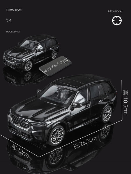 NEW 1:18 BMW X5M X5 F95 SUV Alloy Car Diecasts & Toy Vehicles Car Model Miniature Scale Model Car For Children