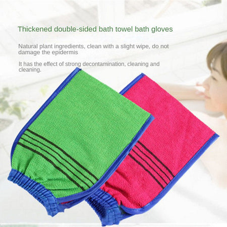 Exfoliating Bath Towel Korean Washcloth Body Massage Scrub Shower Towel SPA Portable Grain Brush Peeling Dead Skin Gloves Adults