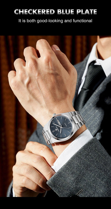 PAAZOMU Original Luxury Men Clock Fashion Luminous Waterproof Chronograph Date Watch For Man Leather Quartz Men's Watches Reloj