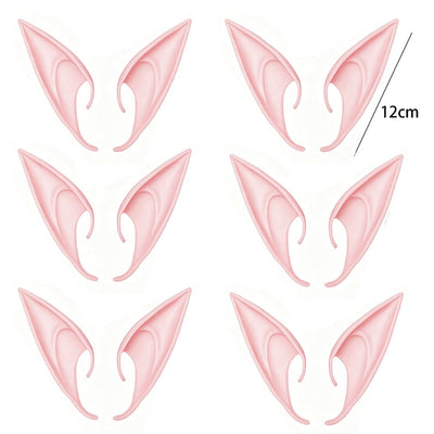 Halloween Elf Ears Latex Simulation Ears Props Fairy Angel Cosplay Mask Halloween Costume Accessories Mascaras Halloween Party