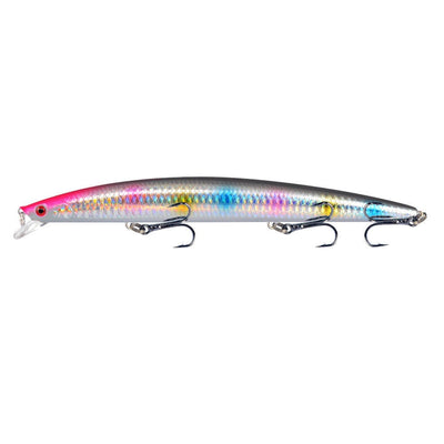 1pcs 18cm 24g Minnow Fishing Lure Laser Hard Artificial Bait Plastic Big Fake Fish Lures Sea Fishing Bait Crankbait Wobblers