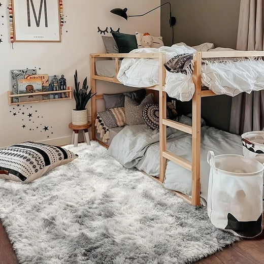 Cute Fluffy Rug - Ultra-Grip Non-Slip Backing, Effortlessly Easy to Clean - Perfect for Living Room, Kitchen, Bedroom, Bathroom,