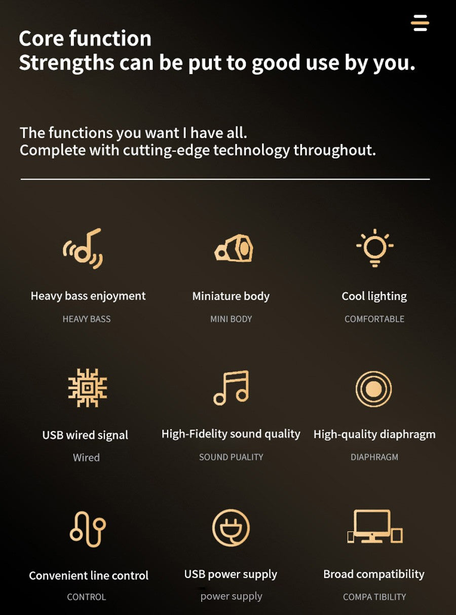 Lenovo Desktop Speakers Portable Small Speakers Computer Speakers Desktop Laptop Home Wired Mini Speakers Small Desktop Multimedia Laptop Speakers