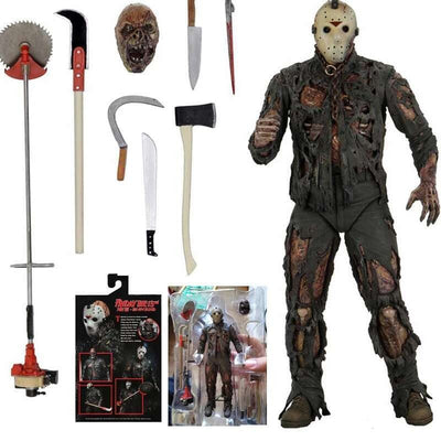 The 13th Figure Toys NECA Friday Freddy Jason Voorhees Blood Action Figure Jason Collectible Model Christmas Halloween Gifts