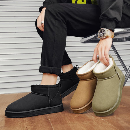 Mens Shoes Classic Top Quality Suede Leather Ankle Boots 2025 Winter Snow Boots for Men New Fashion Australia Boots 36-45