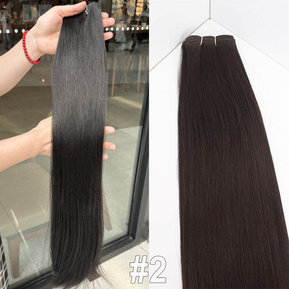 Russia Straight Hair Weave Bundles 65cm 200G Fiber Synthetic Hair Extensions Bio Protein Heat Resistant Ponytail Cosplay Hair