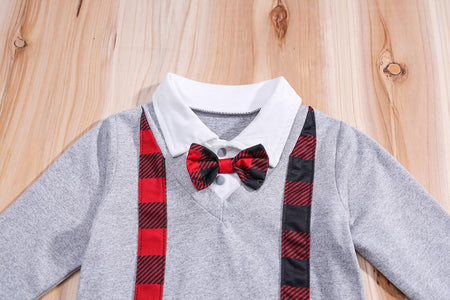 3pcs IURNXB Newborn Baby Boy Girl Clothes Set Christmas Tree Long Sleeve Bodysuit Romper and Pants Hat Fall Winter Outfits 0-18M