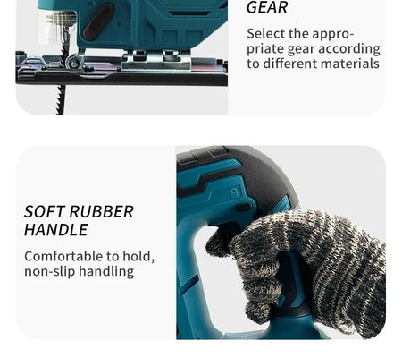 2025Makita DJV182Z 340W Brushless Jigsaw 18V Without Battery with Saw Blade Cordless Barrel Handle Portable Carpenter Power Tool