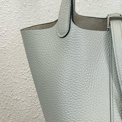 Mendy 22 CM Large size Top Quality Bucket Bags Women's Bag Lady Luxury Designer High End Bag TC Cowhide Golden Sliver