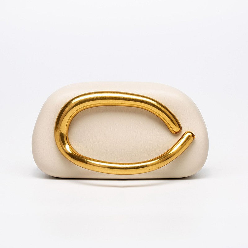 Box Bag Metal Details Crossbody Pu Leather Clutch Shoulder Luxury Brand Handbags Women's Handbag Ladies Female Evening Purse Red