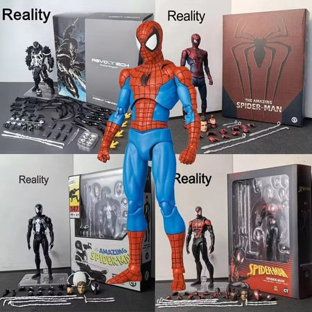 Full Range In Stock Ct Toys Spiderman Mafex 143 Ben Reilly Comic Ver The Amazing Spider-Man 001 Anime Action Figure Toys Gift