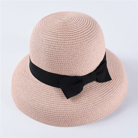 USPOP New women sun hats fashion bow straw hats casual summer wide brim drooping beach hat female summer hat