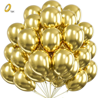 5/10/12inch Metallic Black Blue Balloon Chrome Hot Pink Rose Gold Balloon Baby Shower Boy Girl Birthday Wedding Party Decoration
