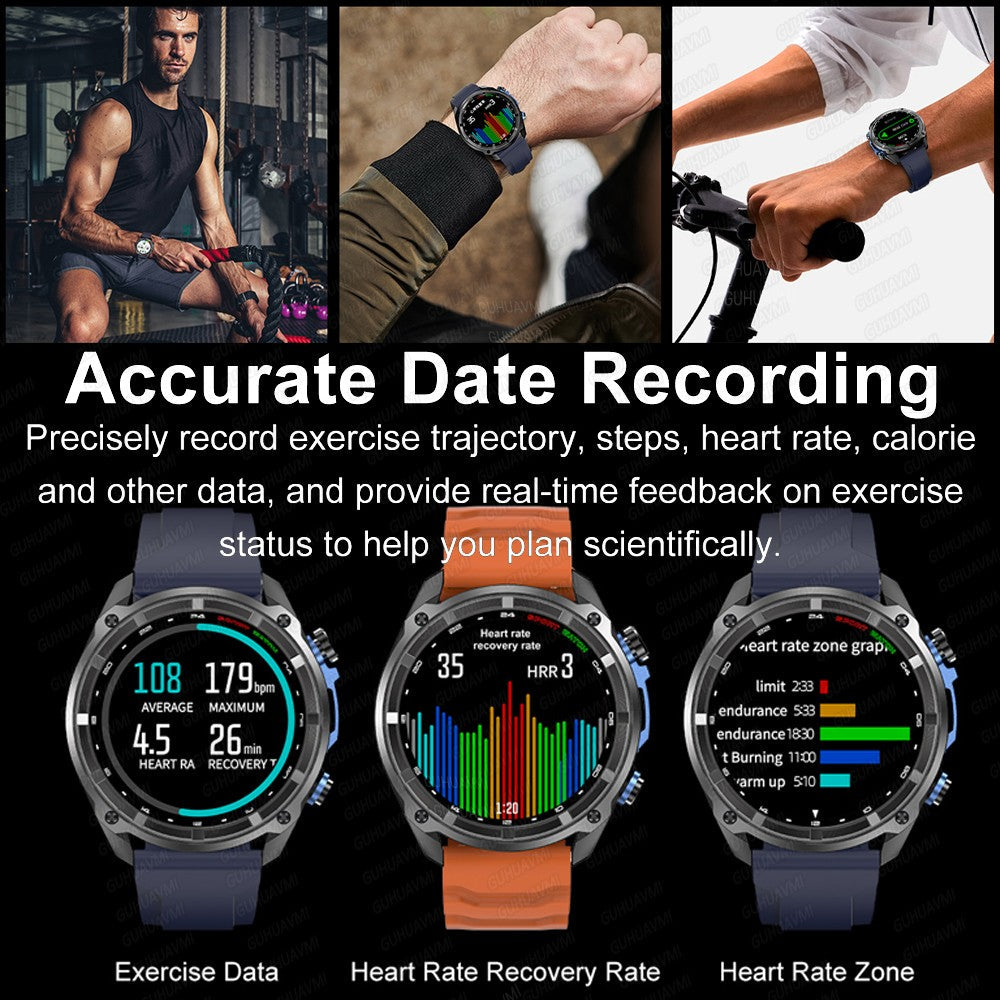NEW 4GB Memory Video Player Smart Watch AMOLED With GPS Offline Maps Military Sports Smartwatch Men 30m Swim Waterproof Bracelet