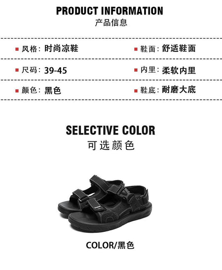 A Pair of Men's Sandals, Summer New Trendy Sports Outer Wear, Non-Slip, Wear-Resistant, Soft-Soled Driving Slippers, Beach Shoes for Men