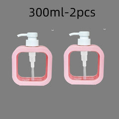 300/500ml Bathroom Soap Dispensers Refillable Lotion Shampoo Shower Gel Holder Portable Travel Dispenser Empty Bath Pump Bottle
