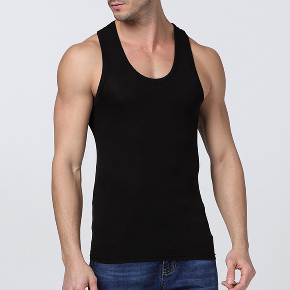 100% Cotton Men's Tank Tops Gym Stringer Man Braces T-shirt Bodybuilding Sleeveless Shirt Fitness Vest Male Muscle Singlets Hot