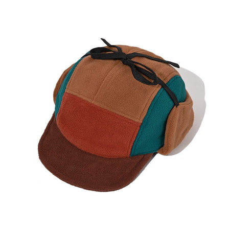 Windproof Thermal Fleece Winter Hat Five Panel Fisherman Style Cycling Outdoor Cold Weather Ear Protection for Winter Sports?