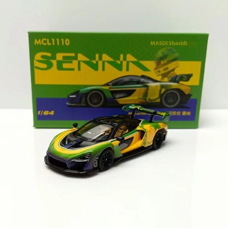 New In Stock Masdi 1:64 Mclaren Senna 1110 Special Edition Alloy Miniature Static Car Model Customized Boy Toys Gifts Collection
