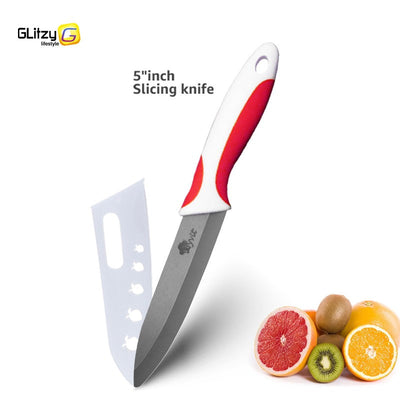 Kitchen Chef Knife Rustproof Fruit Paring Knife Ceramic Knife Household Utility Vegetable Slicing Knives Sharp Black Blades Cook