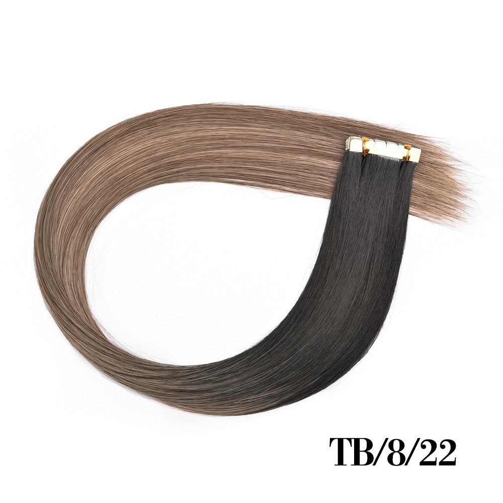 Synthetic Straight Tape In Hair Extensions 10pcs Natural Hair Extension 24inch For Women Invisible Double Sided Free Style
