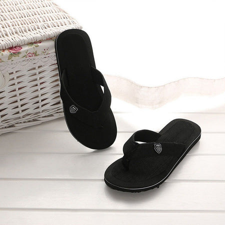 Casual Flip Flops For Men Slippers Beach Sandals Summer Non-Slip Flat Slides Men Slippers Indoor House Shoes Man Male Slipper