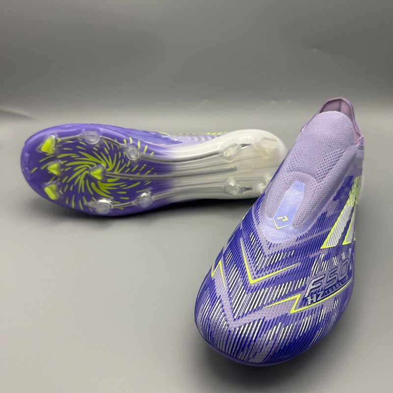 Football Field Boots Professional Non Slip Soccer Shoes Training Society Cleats Football Shoes SLIP-ON  Laceless