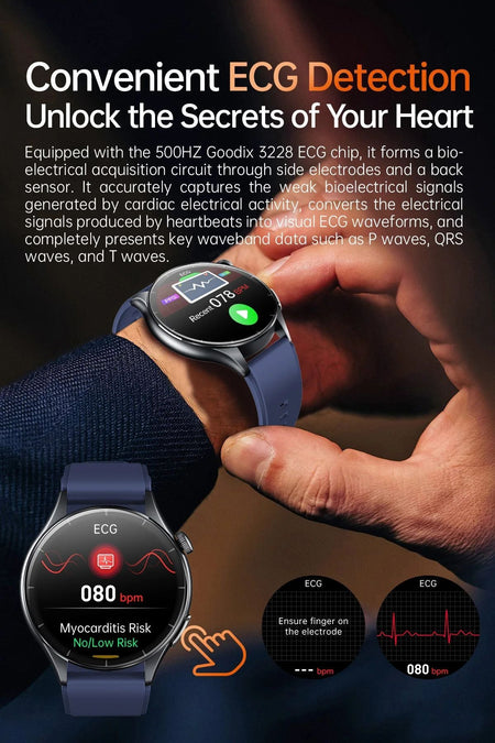 XIAOMI 704505 New ECG+PPG Smartwatch Precise Uric Acid Blood Lipids Pressure Body Analysis Smart Watch Men BT Call NFC Watches