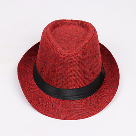 10/24 Pack 1920s Fedora Hats for Men Short Brim Sun Panama Hats Classic Pork Pie Hats Summer Hat for Women Party Wedding Costume